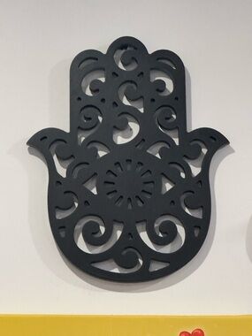 Decorative Hamsa Wall Hanging - Black